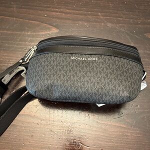 Michael Kors Black and Gray Crossbody Bag
